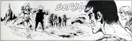 William Vance Bob Morane La Prisonnière de l'Ombre Jaune page 36 - planche originale - comic art