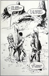 William Vance Bob Morane La Prisonnière de l'Ombre Jaune page 36 - planche originale - comic art