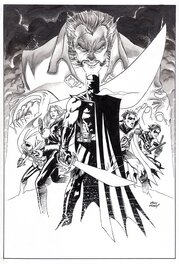 Andy Kubert - grant morrison, andy kubert, The Resurrection of Ra's al Ghul HC cover - Couverture originale