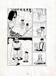 Yukio Izumi - Gian by Yukio Izumi - [Fun 5th grader] by Kodansha pg21 - Planche originale