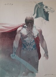 Esad Ribic - Ares (étude de personnage) - Illustration originale