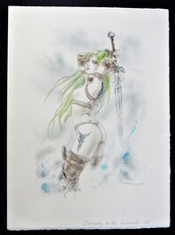 Luis Royo - Dreaming in the labyrinth - Illustration originale