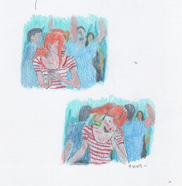 Comic Strip - Bastien Vives - Planche originale page 84 (bc) - Dans mes yeux