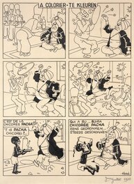 Hergé - La Chicorée Pacha - Planche originale