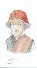 Marie Jaffredo - Jeune fille - Original Illustration