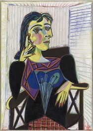 Portrait cubiste peint par Pablo Picasso 1