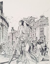 Original Cover - Martinello, couverture Mata Hari, les grands personnages de l'histoire, 2020.