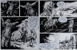 José Ortiz - Ortiz, Maxi Tex#11 bis, Il cacciatore di fossili, diptyque planches n°273 et 274, 1997. - Comic Strip