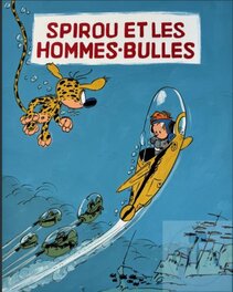 Léonardo - SPIROU ET LES HOMMES BULLES - Original Illustration
