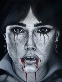 Martin Rodriguez - Le portrait de Vampirella - Œuvre originale