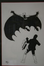 Frank Quitely - Batman hunts a reporter - Illustration originale