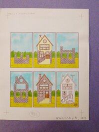 Claude Dubois - Architecture   " La maison se construit " - Comic Strip