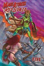 Mars Attacks/Red Sonja #5 (comicbook cover)