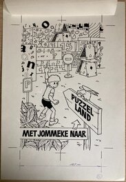Jef Nys - Cover van Met Jommeke naar Puzzelland - Comic Strip