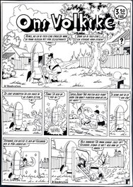 Willy Vandersteen - Ons Volkske - originele cover - Comic Strip