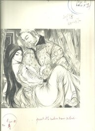 Jacques Grange - Anne Boleyn - Illustration originale