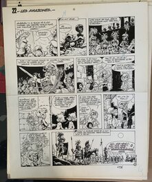 Pierre Seron - Aurore et Ulysse - Les Amazones - Planche originale