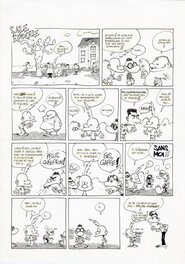 Comic Strip - Zep - Titeuf, Tome 3 - Planche Originale "SALE ÉPOQUE"