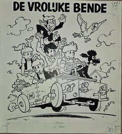 Jef Nys - De vrolijke bende - Original Illustration