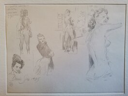 Denis Sire - Denis Sire croquis de femmes - Original art