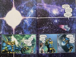 Jim Starlin - Thanos 6 Pages 9 & 10 (Version publiée) Jim Starlin - Thanos 6 Pages 9 & 10 (Version publiée)