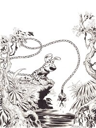 Federico Bertolucci - Marsupilami (comicbook cover) - Couverture originale