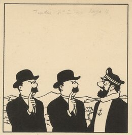 Hergé - Les Aventures de Tintin : Le temple du soleil - Case originale - Planche originale