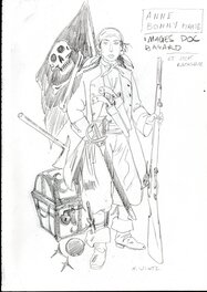 Nicolas Wintz - Anne Bonny - Pirate - Illustration originale