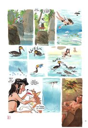 Léonard Chemineau - Léonard CHEMINEAU - LA BRUTE ET LE DIVIN – PLANCHE ORIGINALE 21 - Comic Strip
