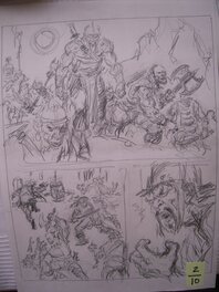 Conan Death covered in gold # 2 page 10 par John Buscema  (1999)