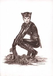 Jaime Caldéron - Catwoman - Illustration originale
