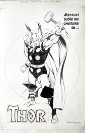 Illustration originale - Thor - Poster original - Strange N°198 Illustration originale - Thor - Poster original - Strange N°198