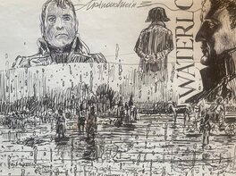 Andréi Arinouchkine - Andréi Arinouchkine, illustration originale, "La Face Cachée de Waterloo, La Victoire de l'Empereur". - Original Illustration
