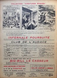 4Ème Plat de la Bd du RC de Robin des Bois 11 La Piste du Félon , Eo Pierre Mouchot (CHOTT) de Novembre 1948 .... pour vous montrer sa publication a l'époque ...