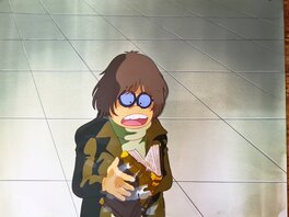 Albator le corsaire de l'espace, Alfred, cellulo de production sur fond originaux (Toei Animation) Albator le corsaire de l'espace, Alfred, cellulo de production sur fond originaux (Toei Animation)