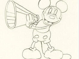 "mickey Mouse Club" Promo Film Animation Drawing (Walt Disney/United Artists, c. 1929/30) "mickey Mouse Club" Promo Film Animation Drawing (Walt Disney/United Artists, c. 1929/30)