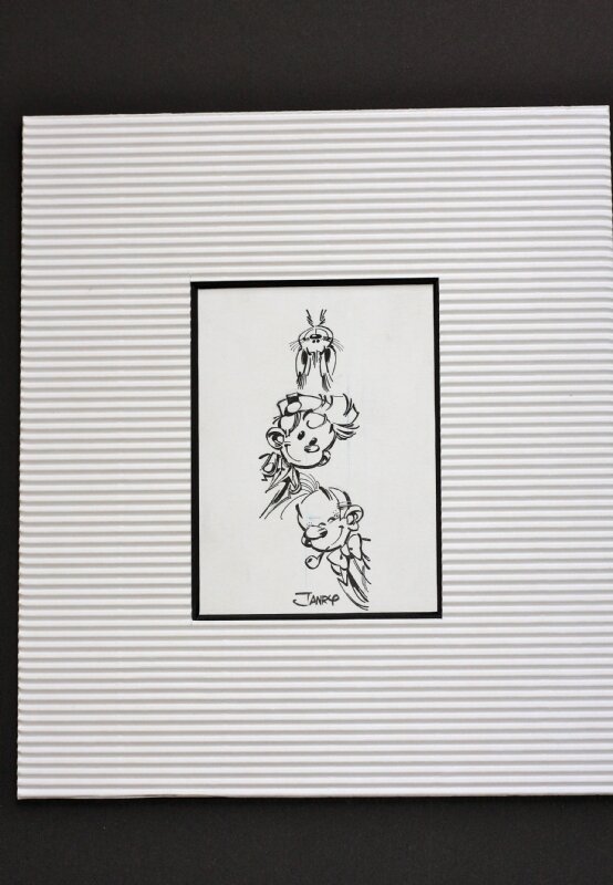 Janry, dos des albums Spirou - Original Illustration