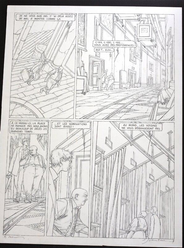 Benoît Peeters, François Schuiten, Schuiten, pl 7 de La frontière invisible - Comic Strip Benoît Peeters, François Schuiten, Schuiten, pl 7 de La frontière invisible - Comic Strip