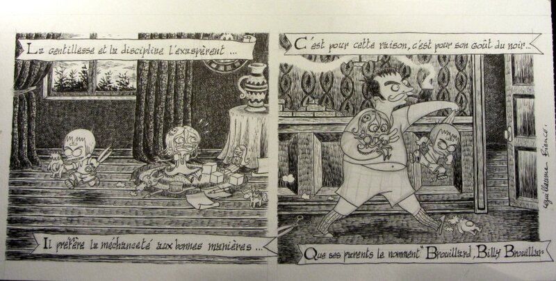 Bianco Guillaume - Billy Brouillard - strip inedit 1 - Comic Strip Bianco Guillaume - Billy Brouillard - strip inedit 1 - Comic Strip