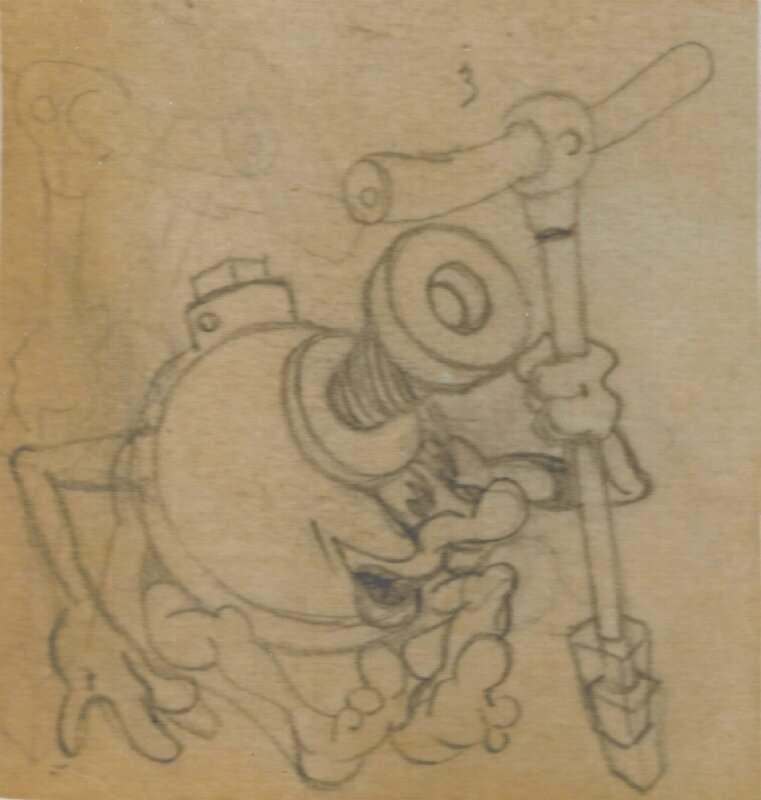 Calvo - Crayonné pour la couverture de Rosalie - Comic Strip Calvo - Crayonné pour la couverture de Rosalie - Comic Strip