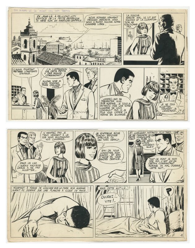 Gerald Forton - Bob Morane, Le secret des 7 temples - Comic Strip