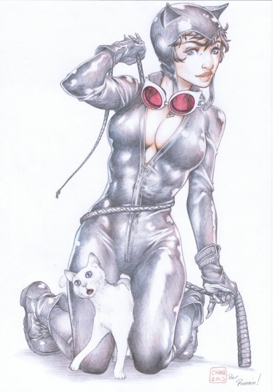 Catwoman par Pierre-Mony Chan - Illustration originale