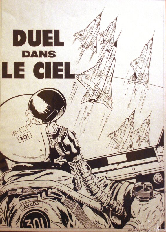 Albert Weinberg, Dan Cooper - Duel dans le Ciel T5 - couverture - Couverture originale