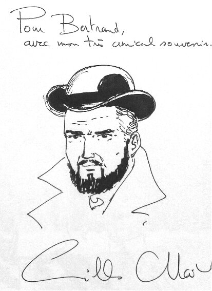 Chaillet : Dédicace d'Axel Borg 1987 - Sketch Chaillet : Dédicace d'Axel Borg 1987 - Sketch