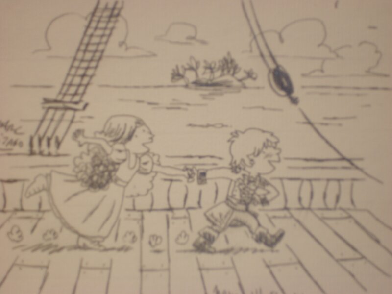 Lizano Marc - Le Pirate couve la grippe - illustration (2) - Illustration originale
