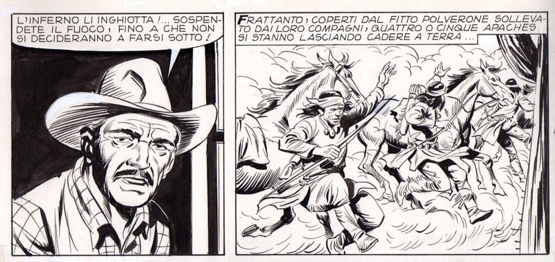 Erio Nicolò, Tex Willer numéro 247 page 47  cases 127 (Sfida nel cayon) - Comic Strip