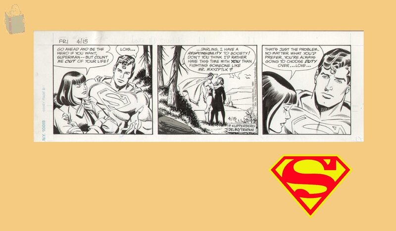 SUPERMAN par José Delbo, Sal Trapani - Planche originale