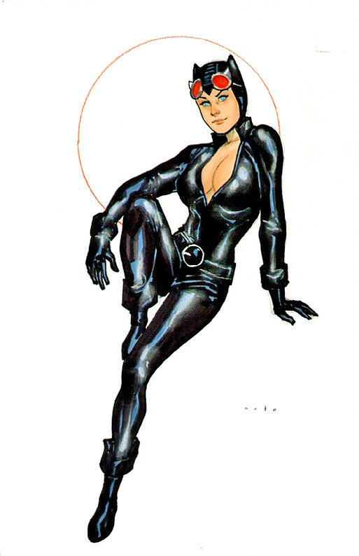 Catwoman par Phil Noto - Illustration originale