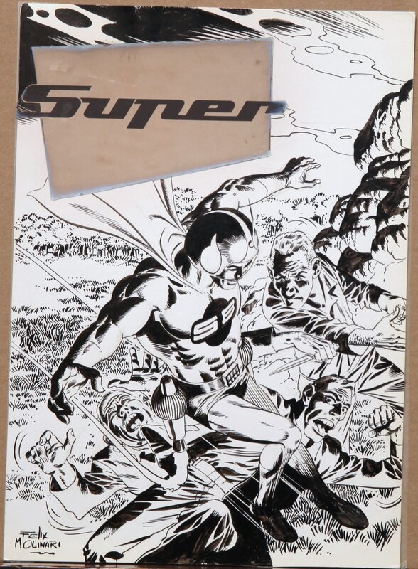 Superboy # 345 by Félix Molinari - Original Cover