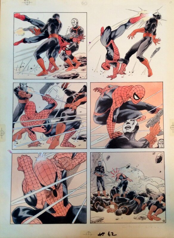 Spider man par Charles Vess - Planche originale